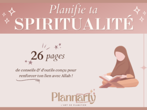 Planifie ta spiritualité